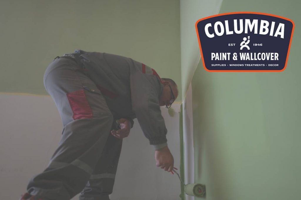 Painting job in progress in a home near Columbia, Tennessee (TN)